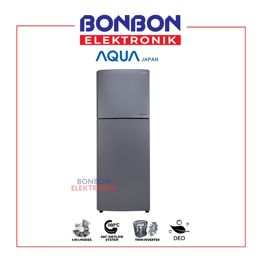 AQUA Kulkas 2 Pintu AQR-355IM(DS)