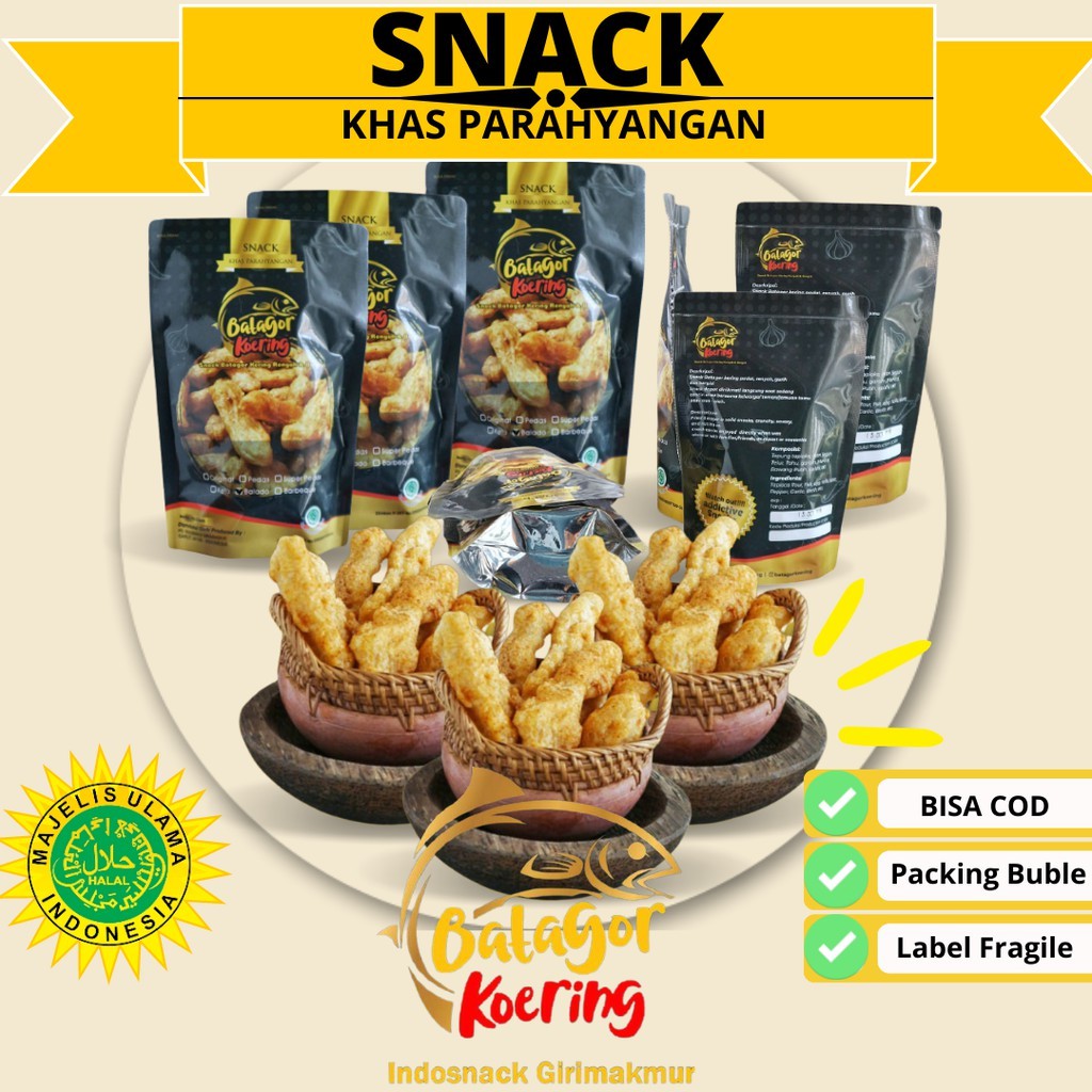 Jual Cemilan Snack Batagor Kering Koering Gr Kekinian Milenial