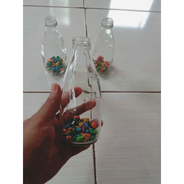 aquarium botol/soliter bulat/vas bunga kaca/tempat ikan hias, ikan cupang