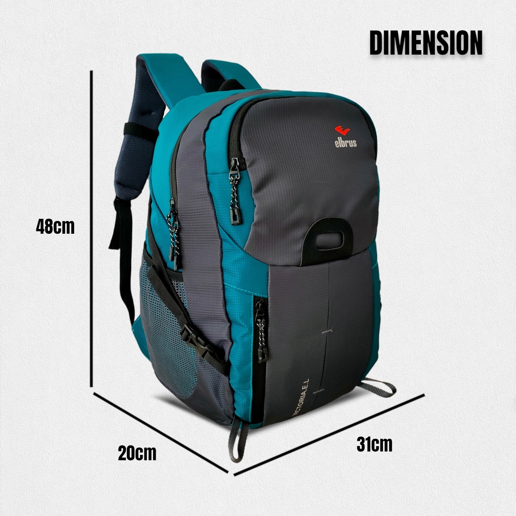 Tas Ransel Laptop Pria Cowok Trendy 30L Tas Punggung Backpack Elbrus Victoria