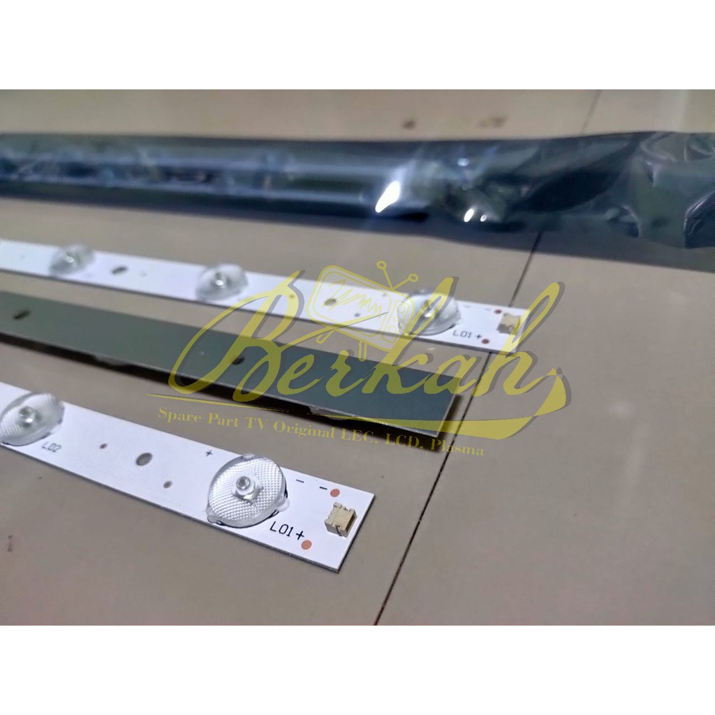 BACKLIGHT TV POLYTRON PLD 32D552 - LAMPU LED ORIGINAL 3 VOLT 10 KANCING 32D552