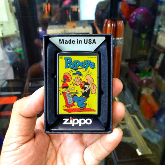 Korek Zippo Popeye comic classic keren limited