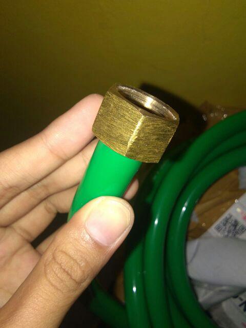 Neple Selang 1/2×1/2 Kuningan Drat Dalam