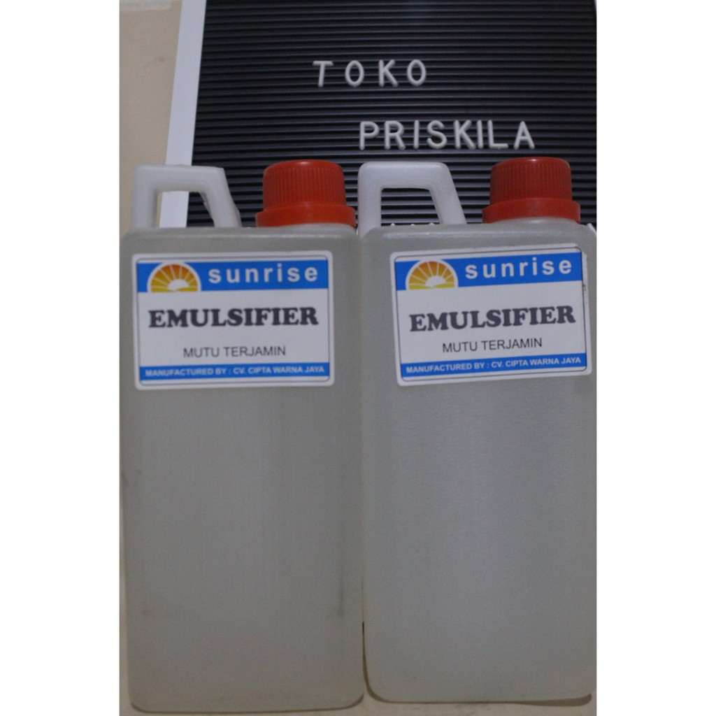 Emulsifier 1 Liter Pengental Tinta Cat Sablon Water Based Basis Air