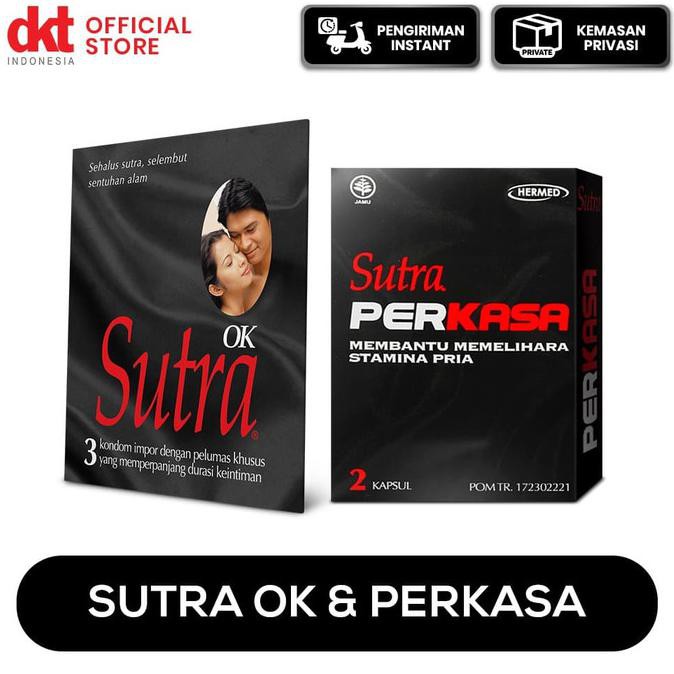 Kondom Sutra OK - 3 Pcs & Sutra Perkasa - Pack 2 Kapsul