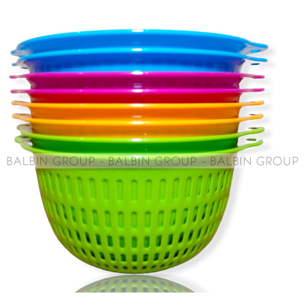 bakul / wakul plastik diameter 17 cm BPA free model bulat  - wakul serba guna - bakul plastic multi warna