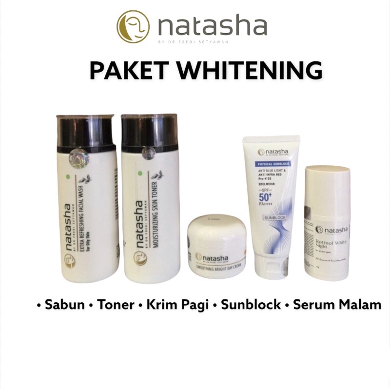 NATASHA SKINCARE PAKET WHITENING PEMUTIH WAJAH WHITENING GLOWING