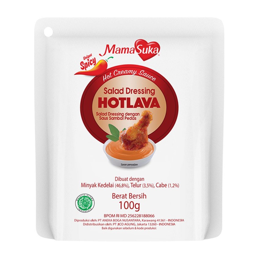 

Mamasuka Salad Dressing Hot Lava 100 gr