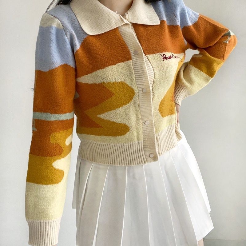 Kyota Polo Cardi Lisa Blackpink || Cardigan Crop [ READY STOCK ]