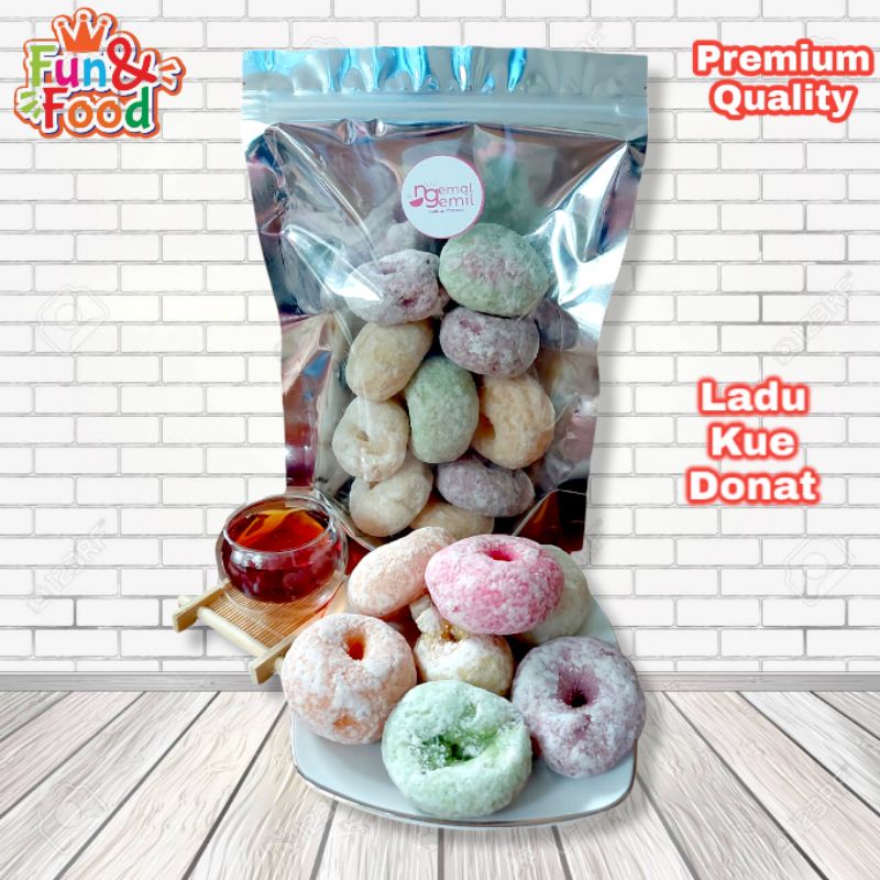 

Snack Jadul - Ladu Donut Kue Donat Bertabur Gula Homemade Kualitas Premium