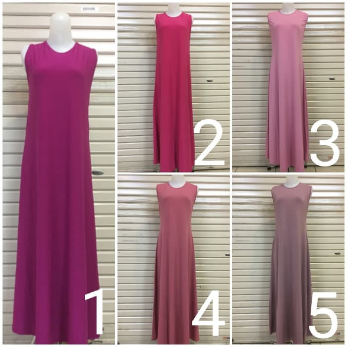 Gamis Jersey Singlet Yukensi Haji Umroh Ika Fashion Tanah Abang Murah - Putih, All Size