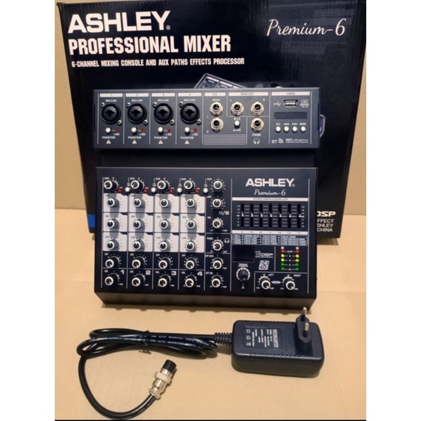 MIXER AUDIO ASHLEY PREMIUM-6 (6 CHANNEL)RECORD PLUS SOUNCARD,BLUETOOTH