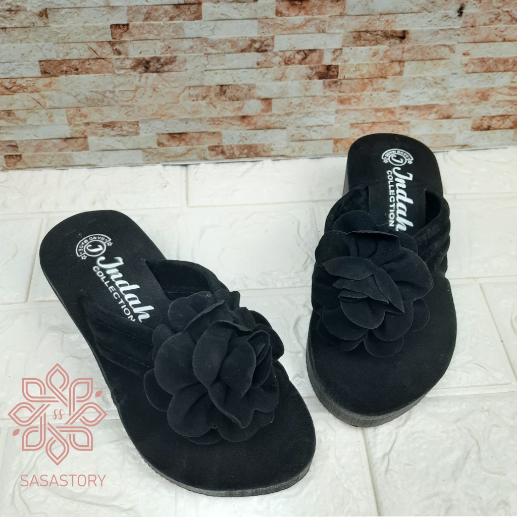 SANDAL SPONS TINGGI HAK BUNGA ANAK 3 4 5 6 7 8 TAHUN KA01