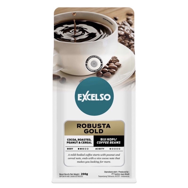 

Excelso Robusta Gold Kopi Biji / Bean 200gr