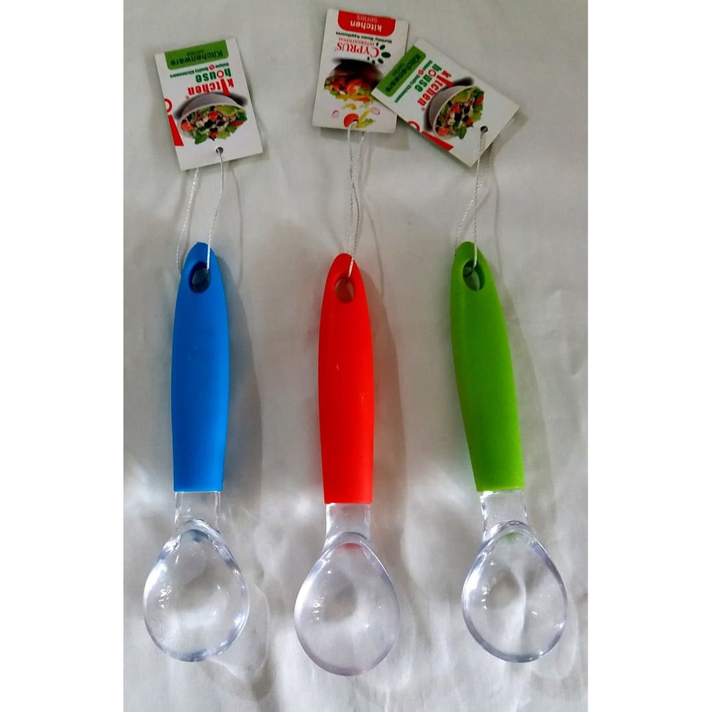 Scoop Ice Cream Plastic Sekop Sendok Es Krim Plastik