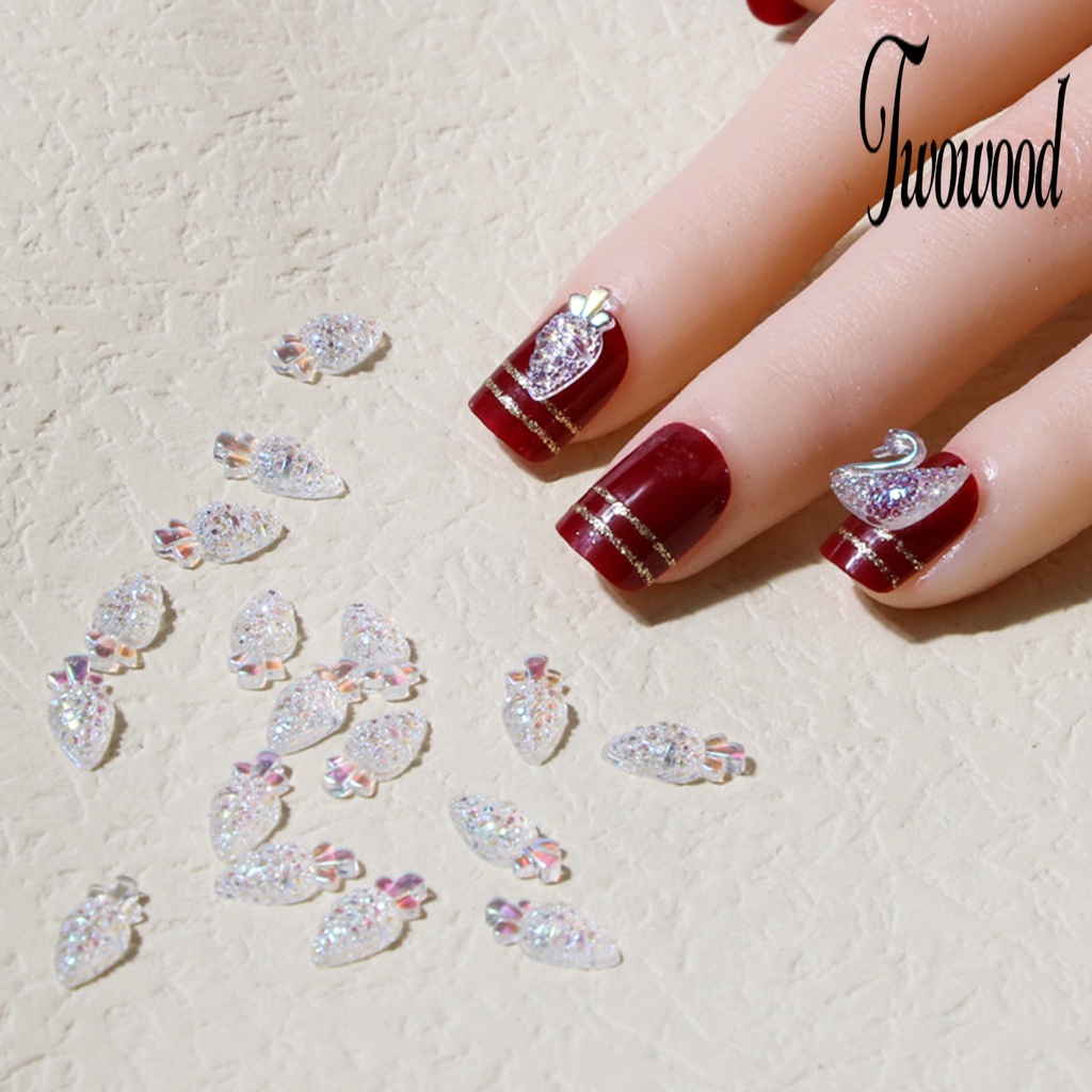 10 Pcs Alat Dekorasi Kuku 3D Bentuk Butterfly Bear Swan Bahan Resin Tahan Air Untuk Manicure