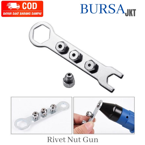 ELECTRIC RIVET RIPET GUN TANG SAMBUNGAN KONVERTER BOR TANG PERKAKAS GUN CORDLESS