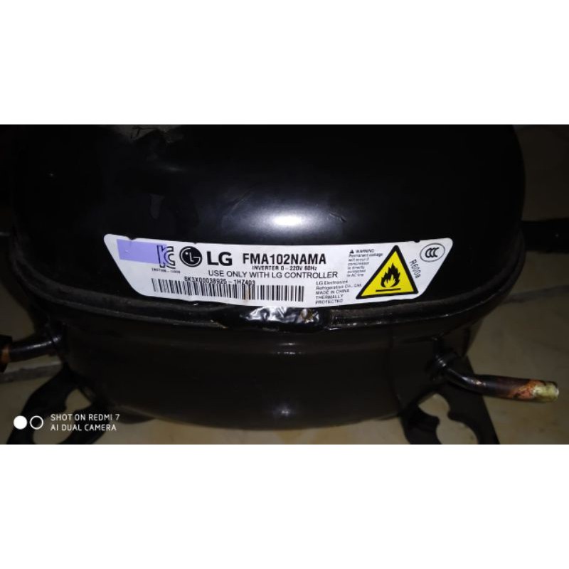 kompresor kulkas LG inverter FMA102NAMA