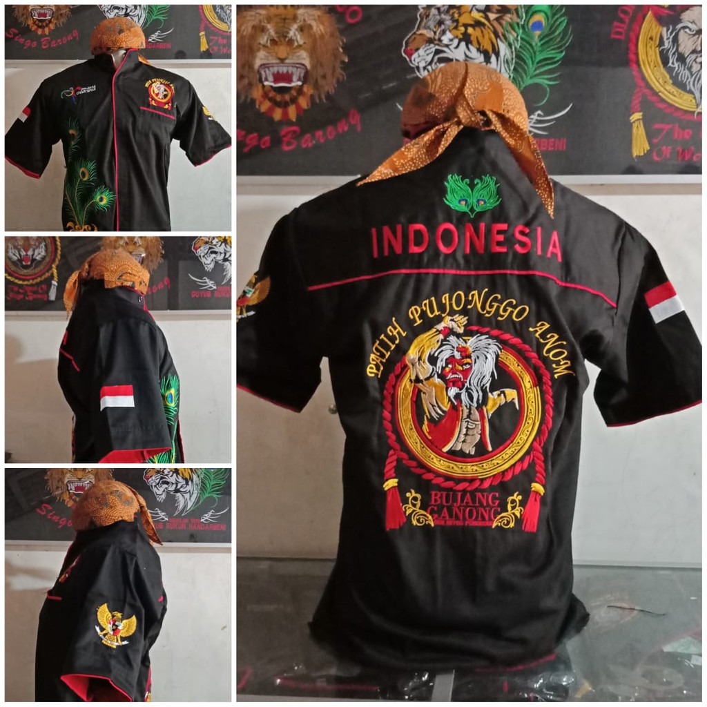 BAJU REOG BORDIR BAJU BUJANG GANONG BUKAN KAOS GANONGAN KAOS REOG PONOROGO COD BAYAR DITEMPAT
