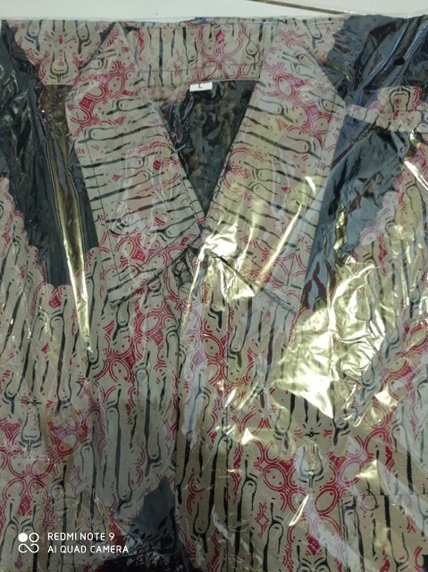 Couple Gamis Syari Batik Zigzag, Baju Couple Batik Terbaru, Seragaman Batik Murah