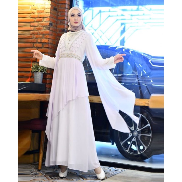 Gamis Brokat Set Terbaru Maxi Pesta Drees Kondangan Remaja Dewasa Wanita Mewah