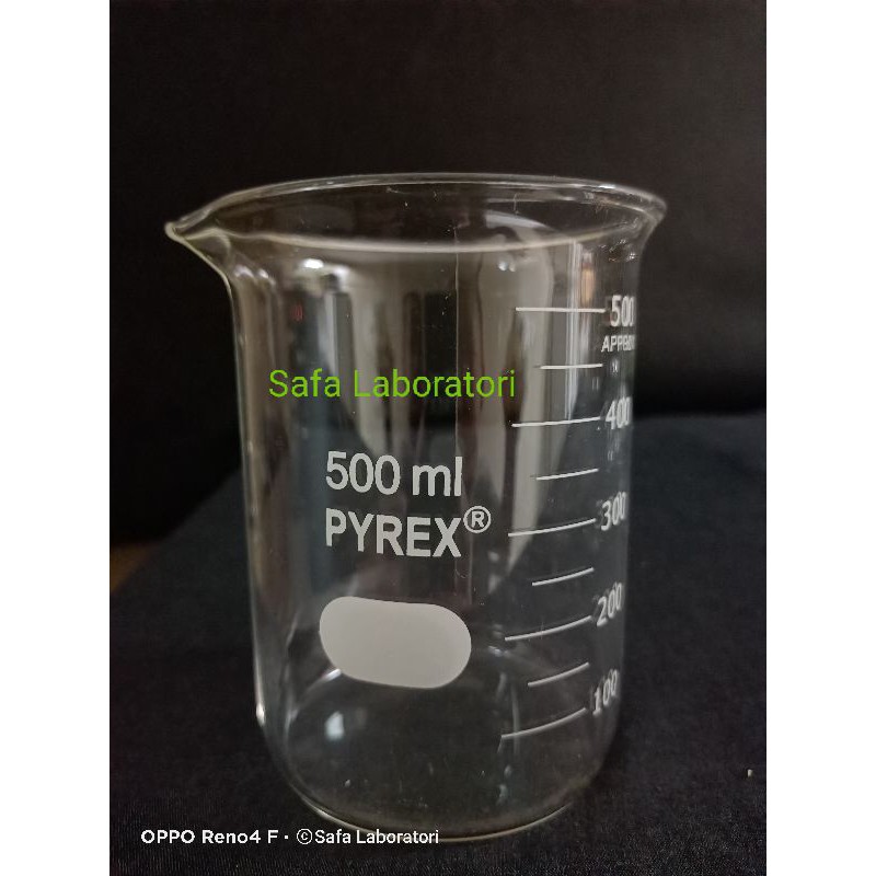 Beaker Glass / Gelas Kimia 500 Ml Pyrex