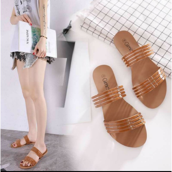 ACN 01 SANDAL TEPLEK MIKA GARIS PREMIUM