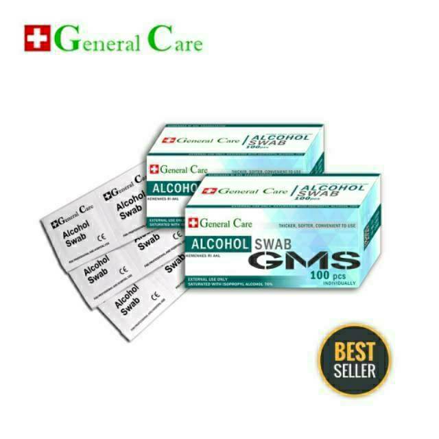  Alkohol  Swab Box isi 100 Pcs Tissue Alkohol  Kapas 