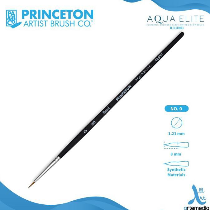 

Kualitas Terbaik] Kuas Lukis Princeton Aqua Elite 4850R Round Synthetic Brush Sh - No. 0
