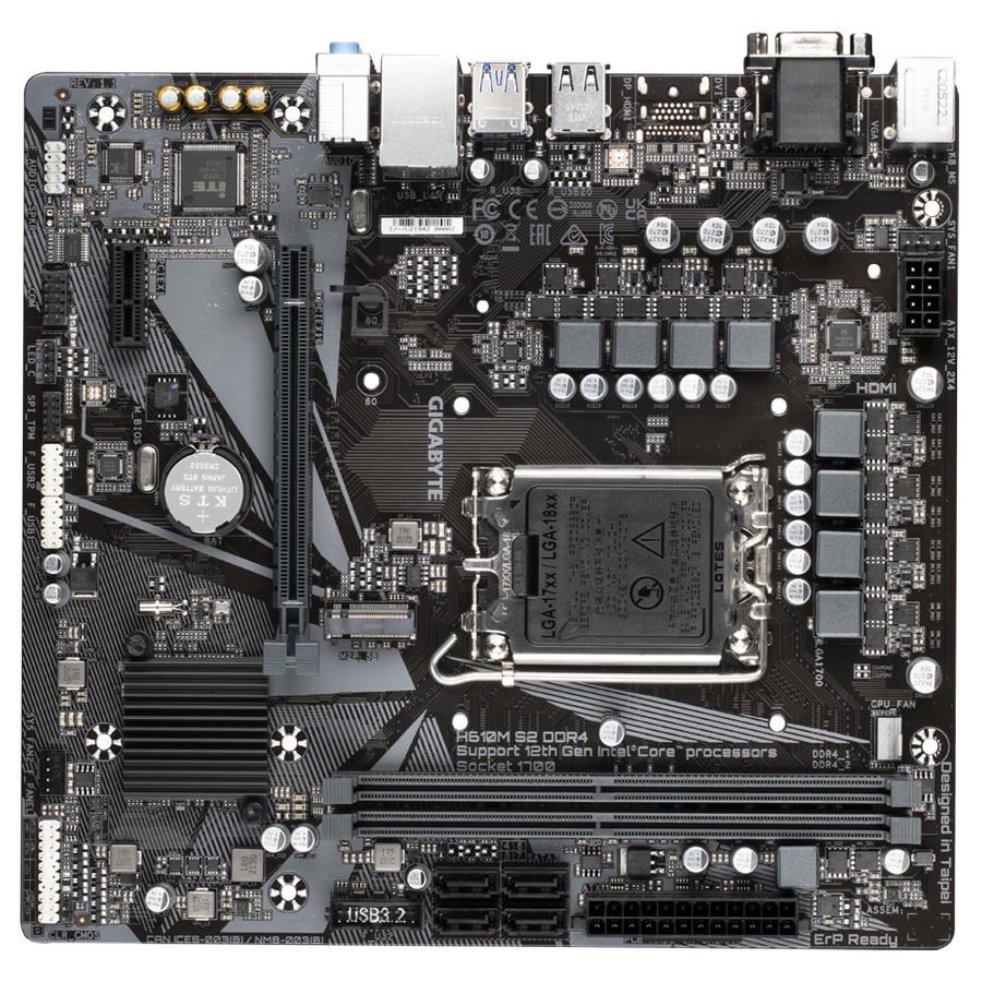 Motherboard GIGABYTE H610M S2 DDR4 LGA1700, H61, DDR4, USB3.2