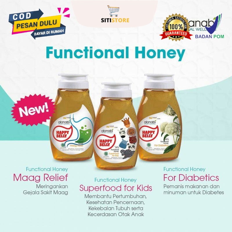 

Alanabi Functional Honey Madu Herbal Madu Asli Murni 100% Madu Sarang