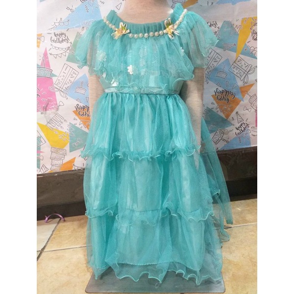 DRESS PESTA BABY HIJAU TOSCA - BAJU PESTA ANAK