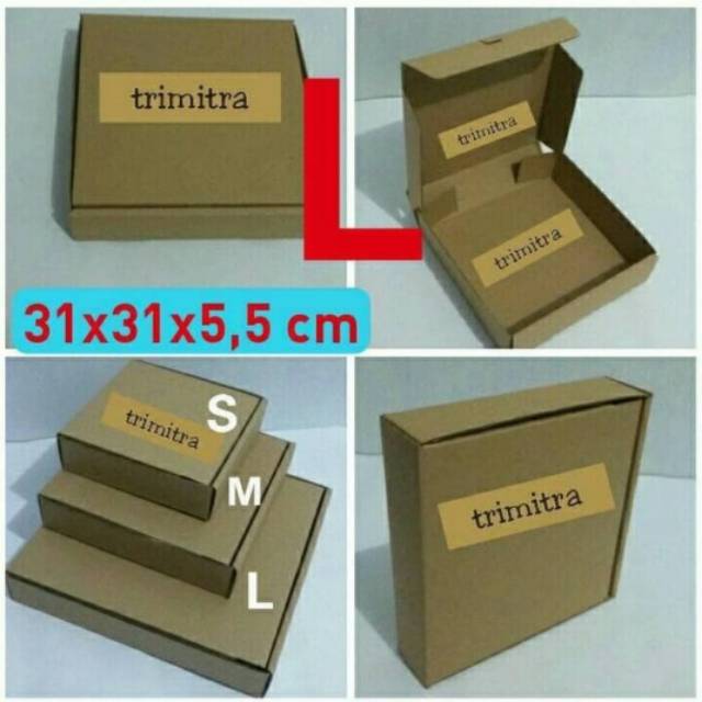

kardus Pizza Polos 31x31x5 Cm Pizza L