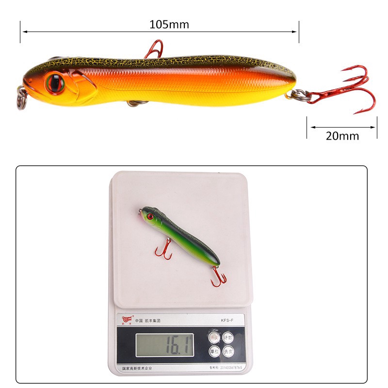 Top Water Lure Umpan Mancing 10cm/15.6g Sinking Minnow Umpan Pancing Buatan Umpan Pancing Alat Pancing Murah relix nusantara Snake Head Umpan Ikan Kail Pancing Alat Pancing Umpan Mancing