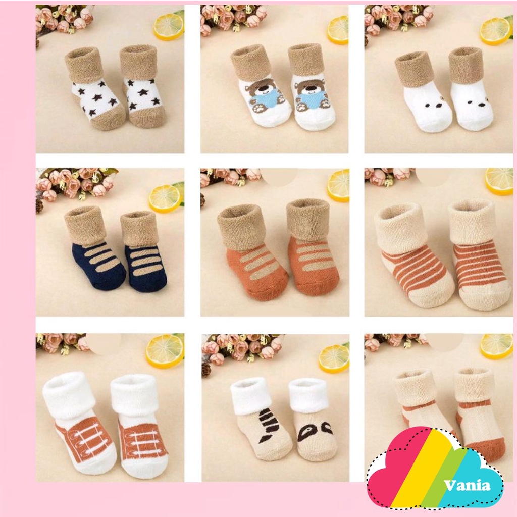 Kaos Kaki anak Bayi cute animal lucu import boy girl baby kids sepatu socks katun kartun baru lahir