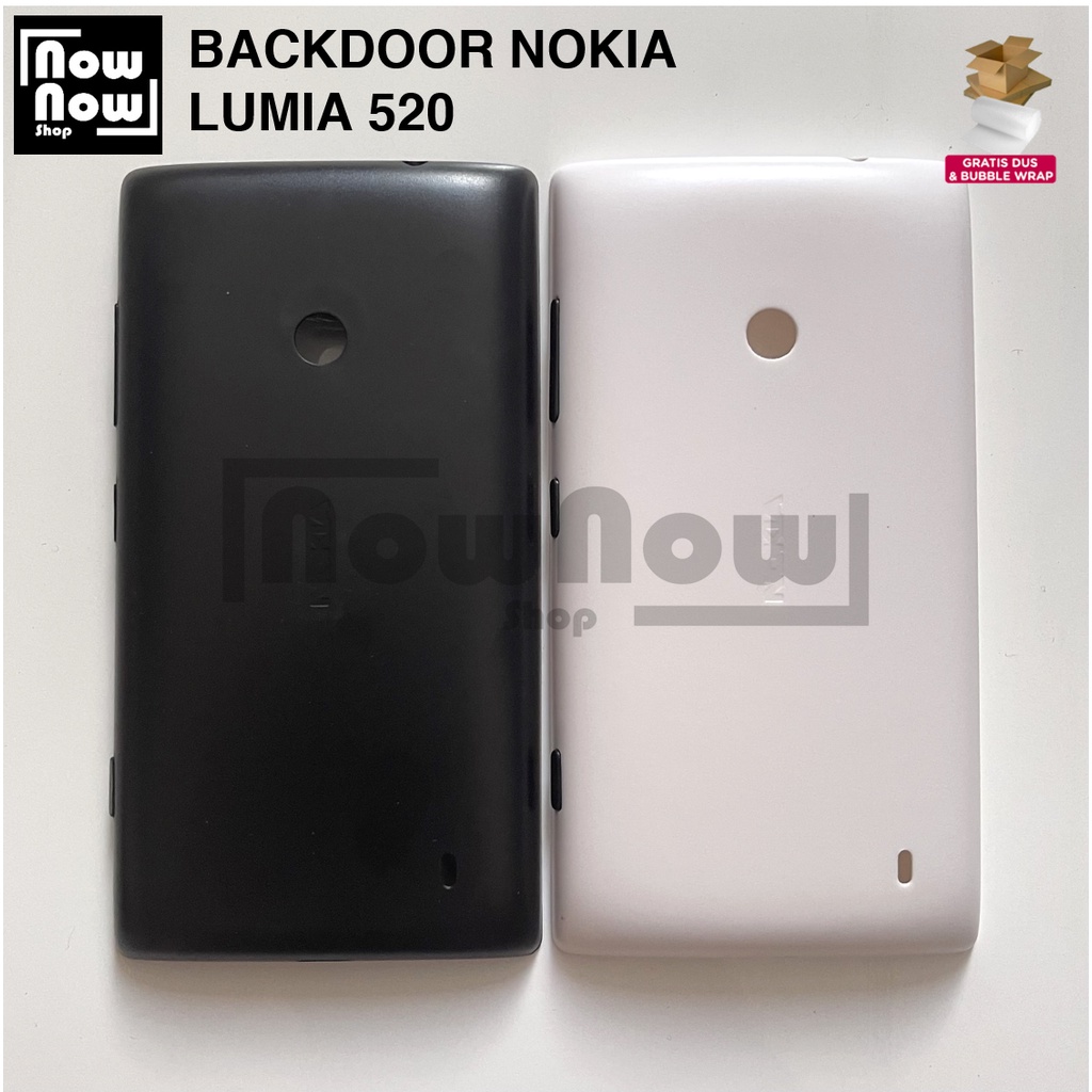 Backdoor Tutup Belakang Baterai Backcover Back Casing Nokia 520 Microsoft Lumia 520 4.0 inch Cover Belakang