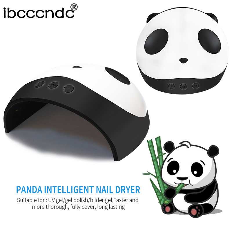 GROSIR_IJ -Ladymisty Pengering Kutek Kuku UV LED Panda Design 36W