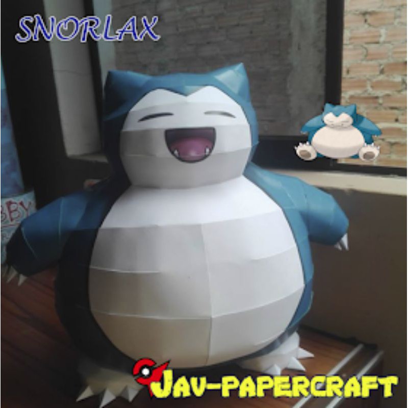 Pokemon Snorlax Papercraft