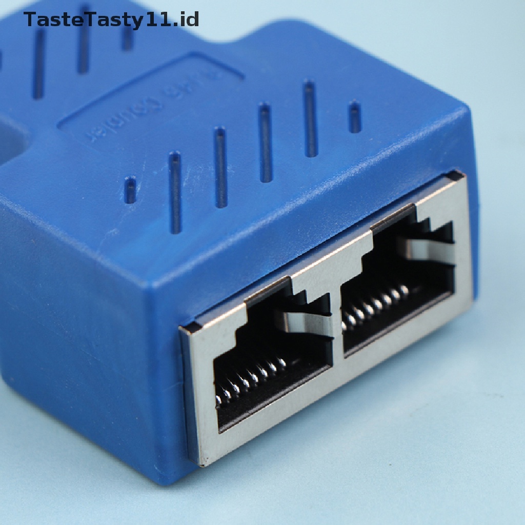 (TasteTasty) Adaptor Splitter Kabel Jaringan LAN RJ45 Universal