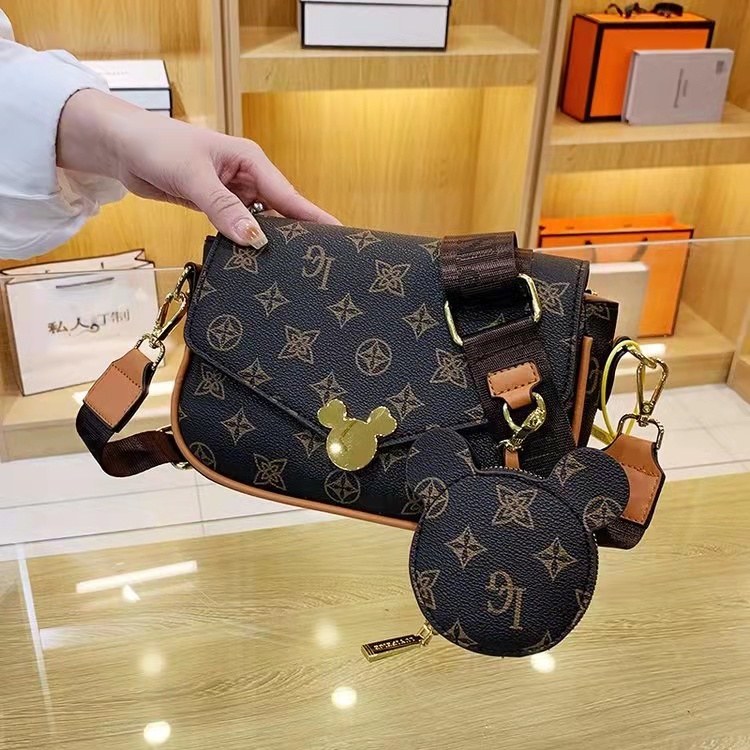 ZC 1636 RISCE TAS 2IN1 SELEMPANG IMPORT WANITA CEWEK PEREMPUAN JAKARTA BATAM DOMPET MICKEY