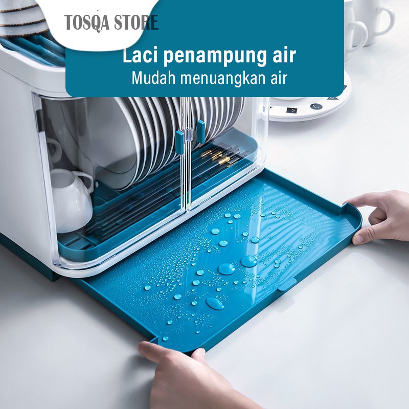 Rak Piring Lemari Plastik Dish Rack Tempat Wadah Rak Piring / Rak Serbaguna