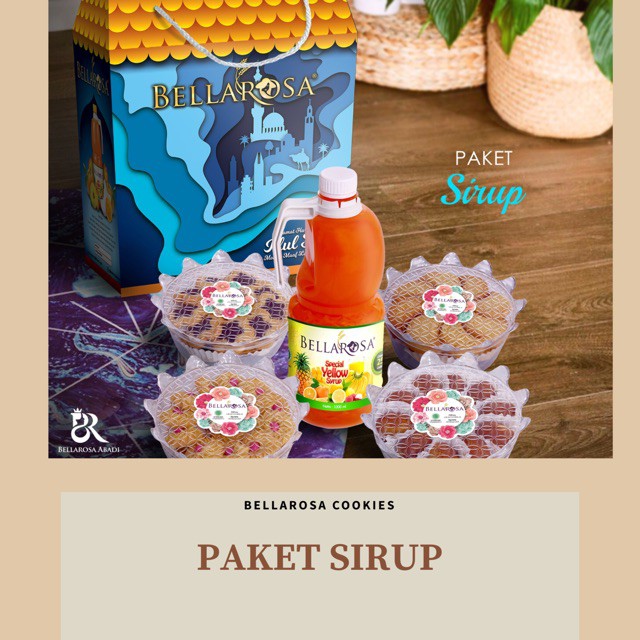 BELLA ROSA PAKET SIRUP / KUE LEBARAN / TANPA DUS