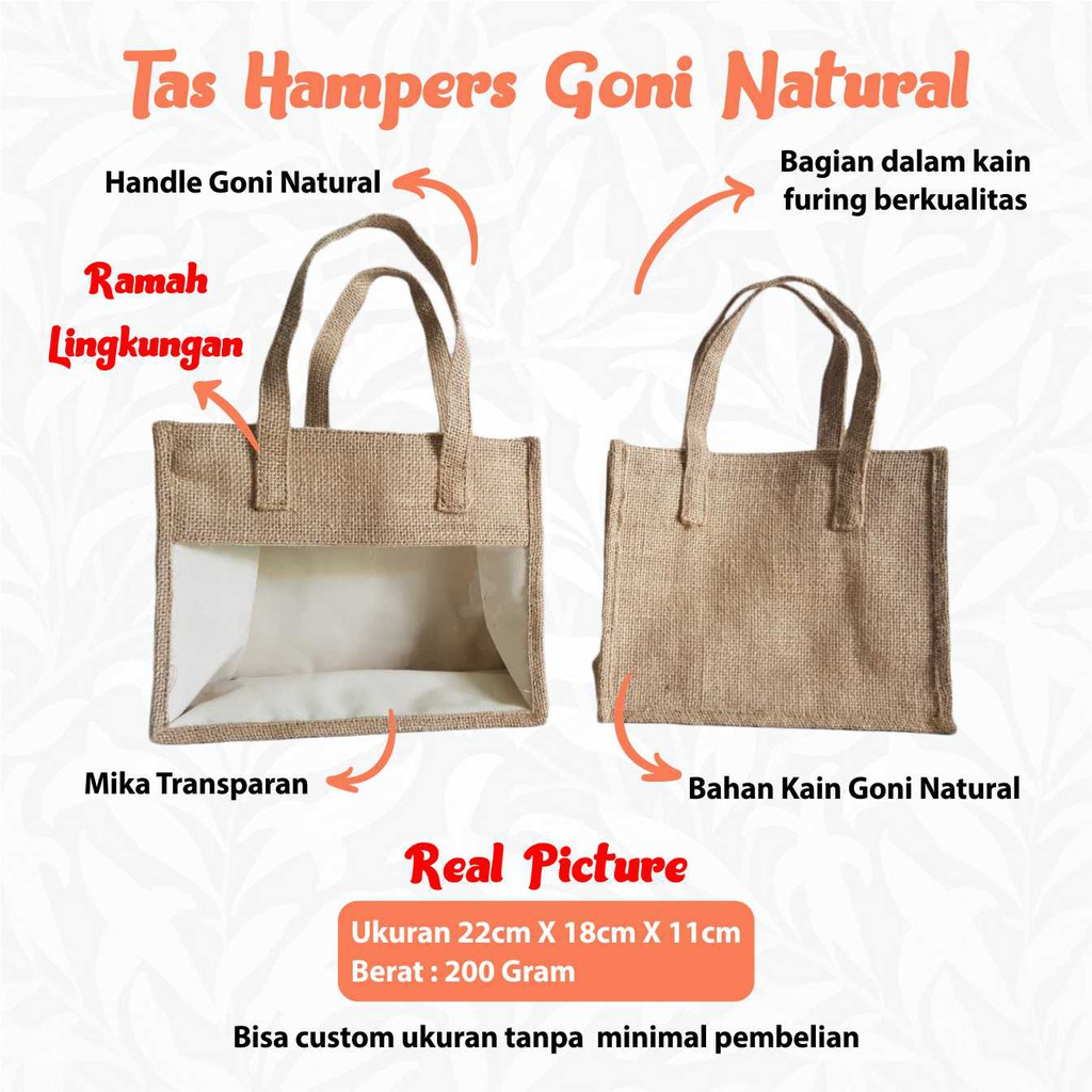 Tas Hampers | Tas Kain Goni | Tas Hampers Mika | Tas goni Mika | Tas Parcel | Tas Souvenir