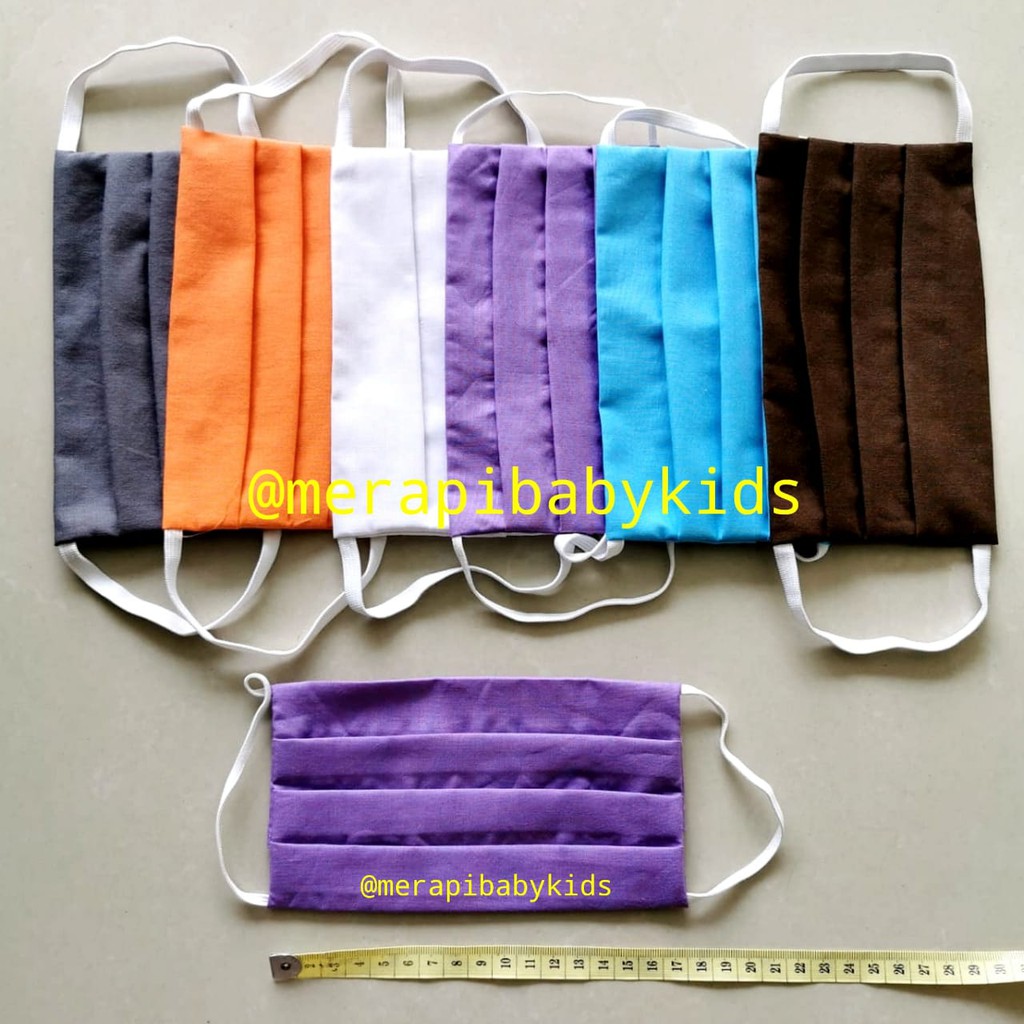 Masker Kain 2 lapis (bisa diselipin tisu)