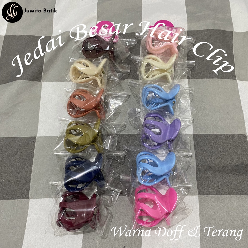 SATUAN 1PC Jedai Jepitan Rambut Besar 5CM Jedai Besar Hair Clip