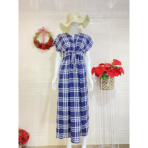 DASTER SERUT NON RUFFLE / DASTER SERUT RAYON PANJANG SEMATA KAKI-N-KotakDongker