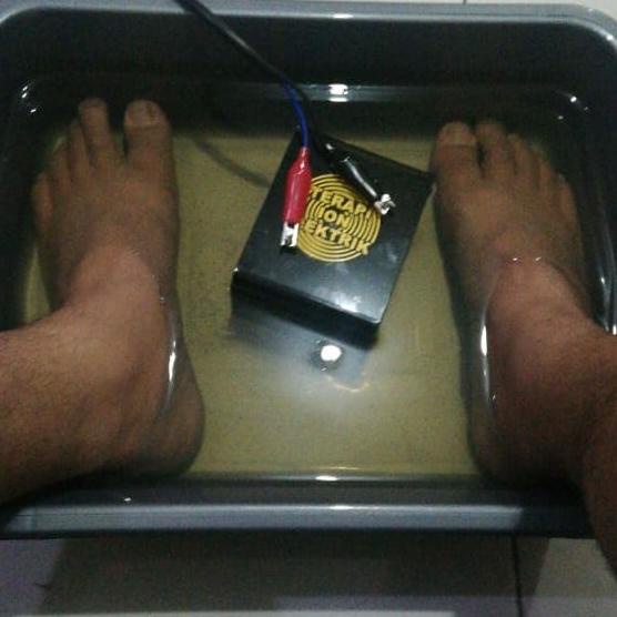 alat terapi ion elektrik rendam kaki detox 6 array / felialle
