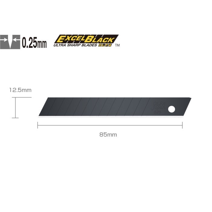 

Refill Cutter 12.5mm FWB-10 for Wallpaper Cutter (10pcs pack) Olfa JAPAN