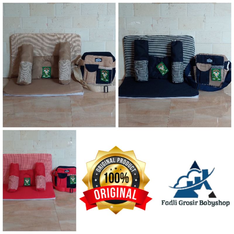 Paket Hemat (2 in 1) Tas Bayi Marsya Dan Kasur Matras Bayi Set Bantal Guling