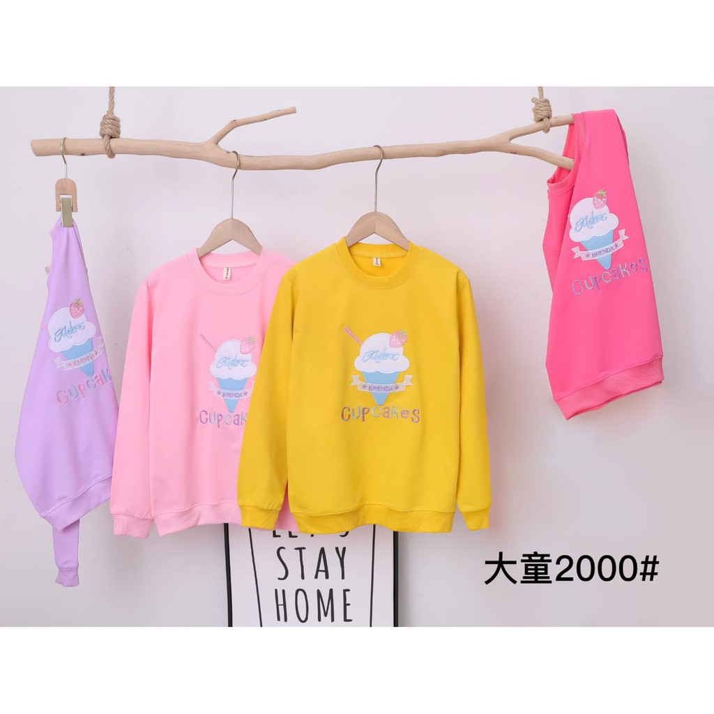 Sweater Anak Perempuan Import Usia 4 - 8 Tahun Motif Bordir | Baju Switer Anak Cewek / Wanita Impor